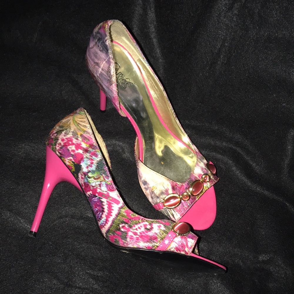 4” Stilettos Multi Color Faux stones CARLOS 10 M